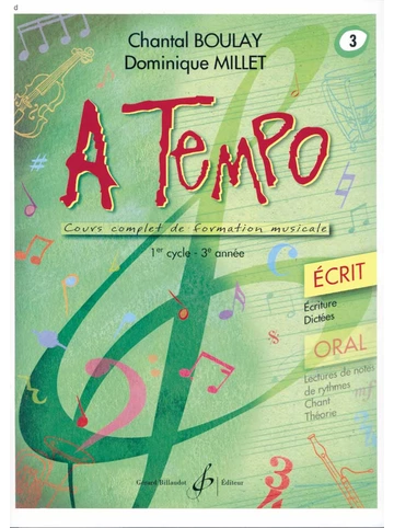 A tempo : écrit. Volume 3 Visuel